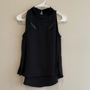Zara Elegant Black Sleeveless Top, size S